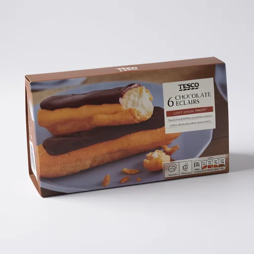 Tesco 6 Chocolate Eclairs 160G