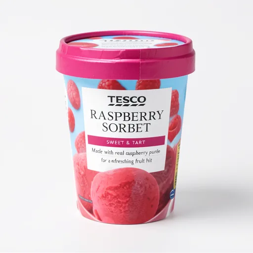 Tesco Raspberry Sorbet 500Ml