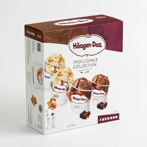 Haagen-Dazs Indulgence Collection Mini Cups Ice Cream 4x95ml