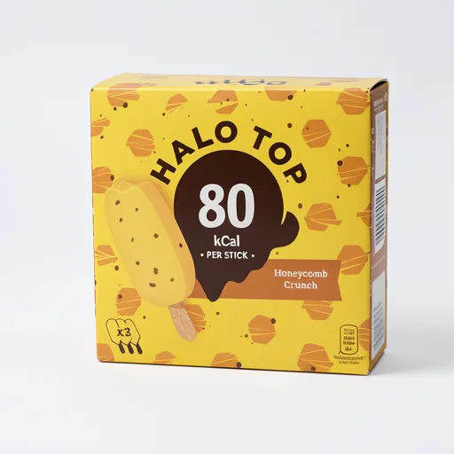 Halo Top Honeycomb Crunch Ice Cream Sticks 3 x 100ml