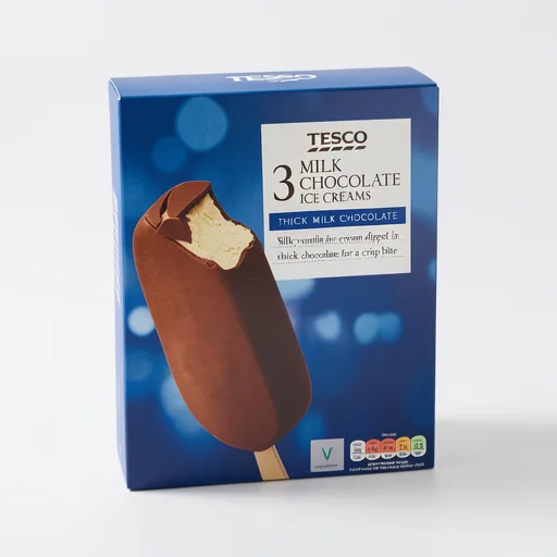 Tesco Milk Chocolate Ice Creams 3X110ml