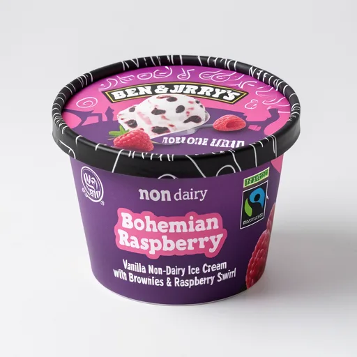 Ben & Jerry's Bohemian Raspberry Non Dairy Vegan Ice Cream Tub 465ml