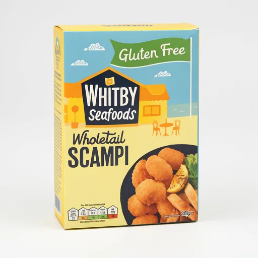 Whitby Seafoods Wholetail Scampi - Gluten Free 200g