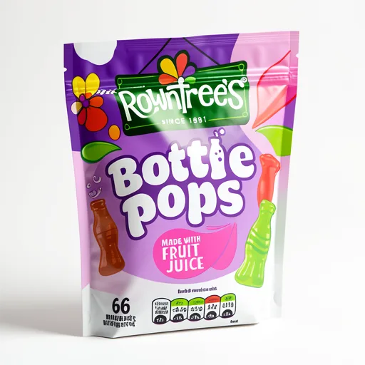 ROWNTREES Bottle Pops Sweets Sharing Bag 115g