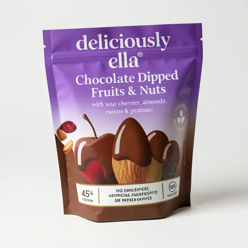 Deliciously Ella Chocolate Dipped Fruit And Nuts 91g