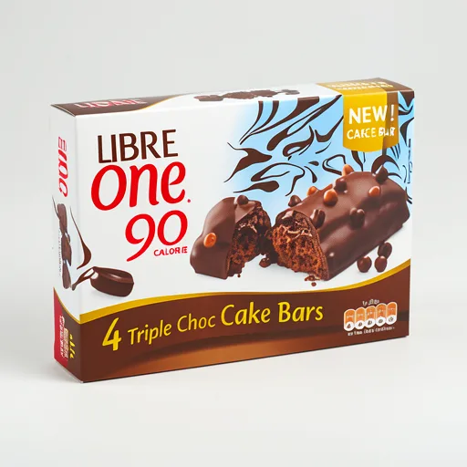 Fibre One 90 Calorie Triple Choc Cake Bars 4 x 25g (100g)