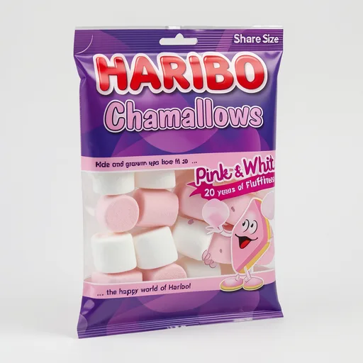 Haribo Marshmallows Chamallows Pink & White 140G