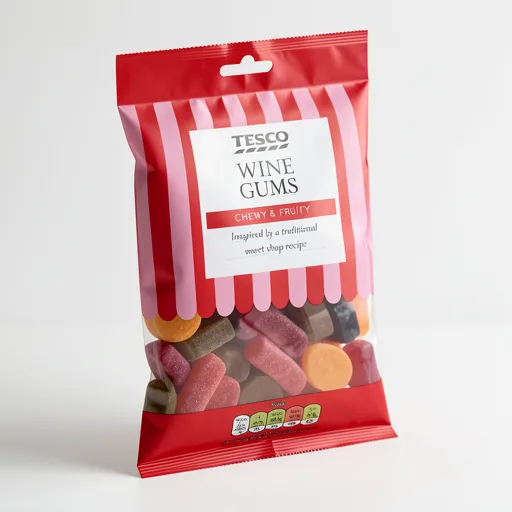 Tesco Wine Gums Sweets 250G