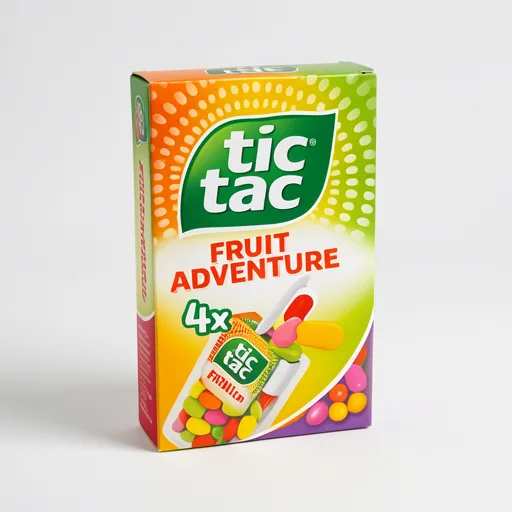Tic Tac Fruit Adventure Mint Sweets   4 x 18g