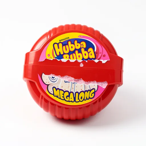 Hubba Bubba Snappy Strawberry Bubblegum Mega Long Tape 56g