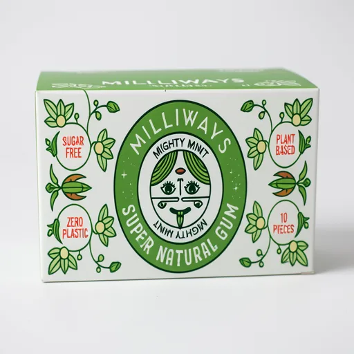 Milliways Super Natural Gum Mighty Mint 19g