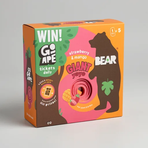 BEAR GIANT Fruit Yoyos Strawberry & Mango Multipack 5x20g