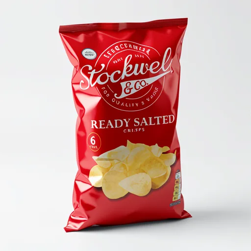 Stockwell & Co. Ready Salted Crisps 6X25g