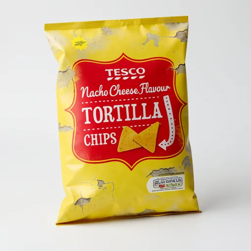 Tesco Tortilla Chips - Nacho Cheese Flavour 200g