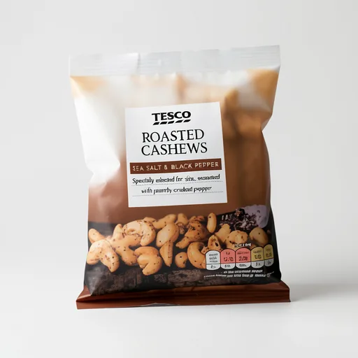 Tesco Sea Salt & Black Pepper Cashew Nuts 150G