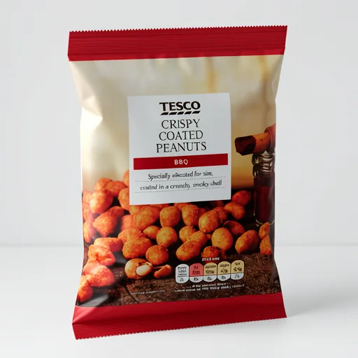 Tesco Bbq Flavoured Coated Peanuts 200G
