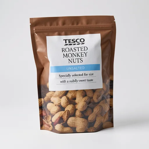 Tesco Unsalted Roasted Monkey Nuts 300G