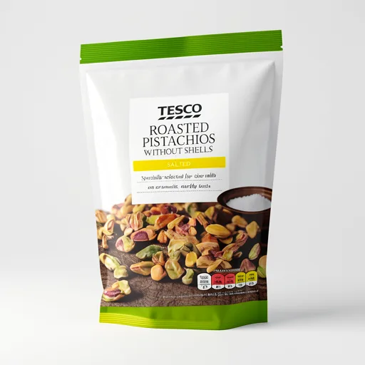 Tesco Roasted Pistachios Without Shells - Salted 100g