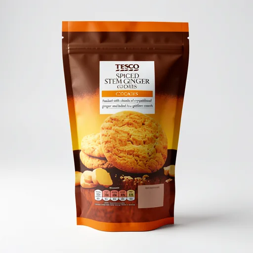Tesco Spiced Stem Ginger 10 Cookies 200G