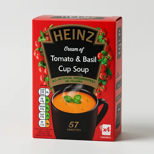 Heinz Cream of Tomato & Basil Cup Soup 4 x 22g (88g)