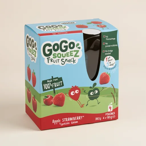 Gogo Squeez Fruit Snack Apple Strawberry 4X90g