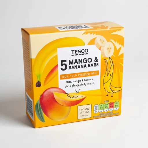 Tesco Mango & Banana Bars 5 X 30G