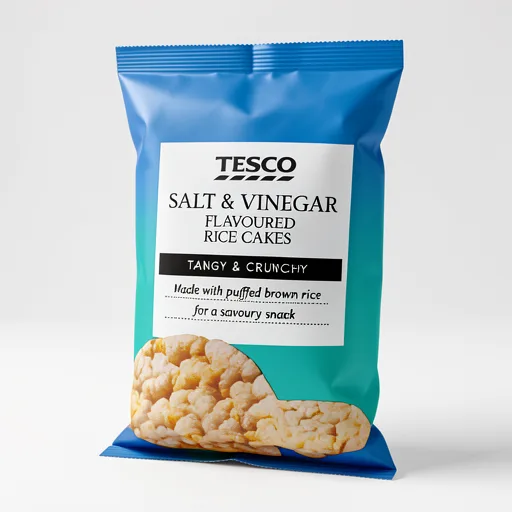 Tesco Salt & Vinegar Rice Cakes 130G