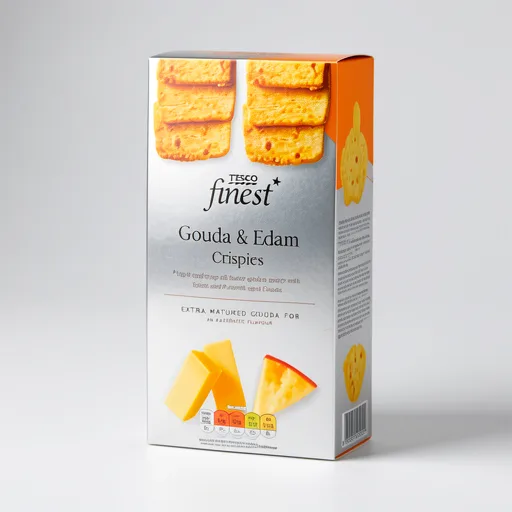 Tesco Finest Gouda & Edam Crispies 90G