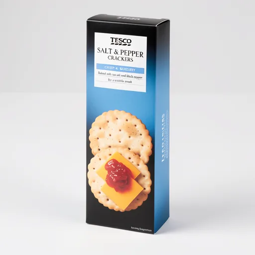 Tesco Salt & Pepper Crackers 185g