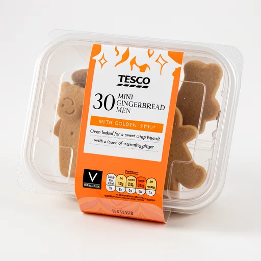 Tesco 30 Mini Gingerbread Men 300G