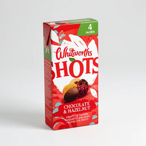 Whitworths Shots Chocolate & Hazelnut 4 x 25g