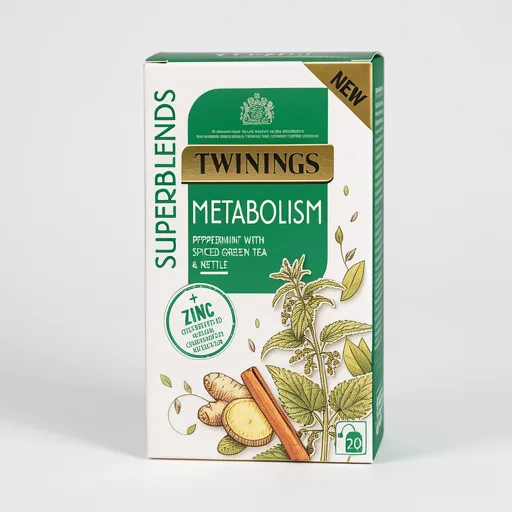 Twinings Superblends Metabolism Peppermint & Spiced Green Tea 20 Tea Bags 40g