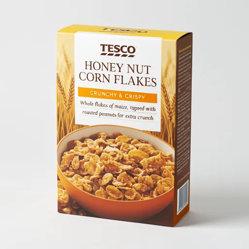 Tesco Honey Nut Corn Flakes 500G