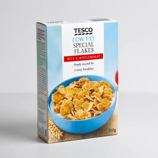 Tesco Low Fat Special Flakes Cereal 500G