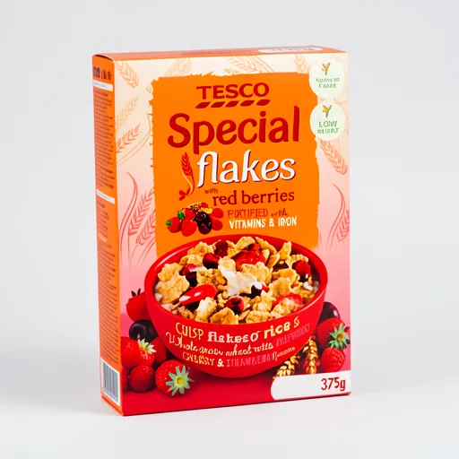 Tesco Low Fat Red Fruit Special Flakes 375g