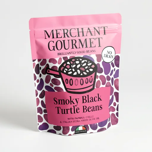 Merchant Gourmet Smoky Black Turtle Beans 240g