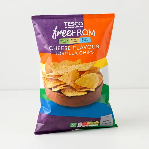Tesco Free From Nacho Cheese Tortilla Chips 200g