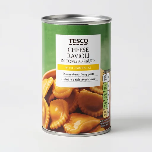 Tesco Cheese Ravioli In Tomato Sauce 400G