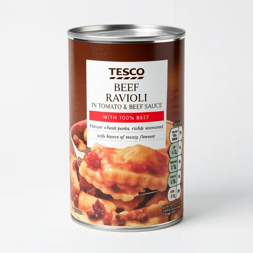 Tesco Beef Ravioli in Tomato & Beef Sauce 400g
