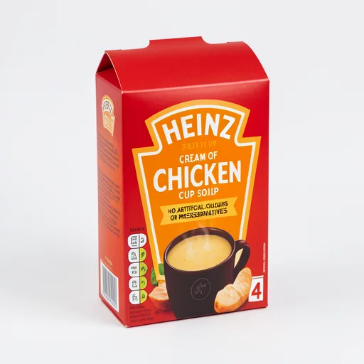 Heinz Cream of Chicken Cup Packet Soup x4 68g