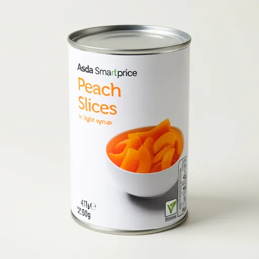 JUST ESSENTIALS by ASDA Just Essentials Peach Slices in Light Syrup 411g