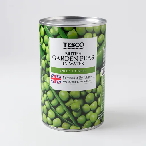 Tesco British Garden Peas In Water 290G