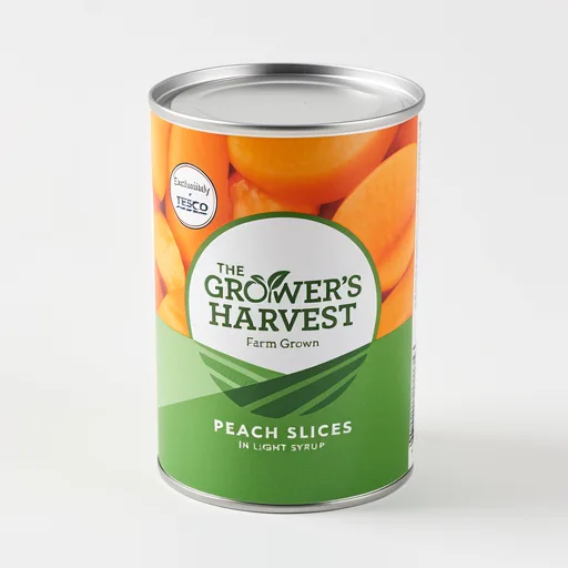 Grower's Harvest Peach Slices in Light Syrup 411g