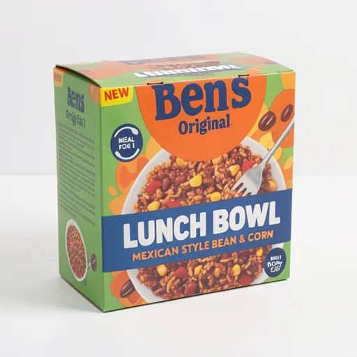 Bens Original Lunch Bowl Mexican Style Microwave Grains and Rice Instant Meal 220g