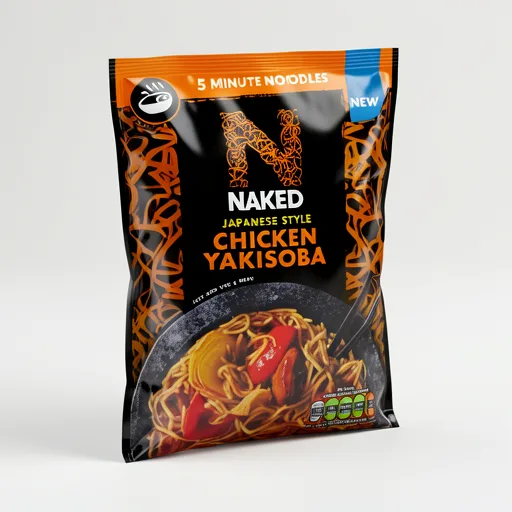 Naked Chicken Yakisoba Noodles 100G