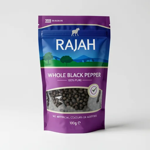 RAJAH WHOLE BLACK PEPPER 100G
