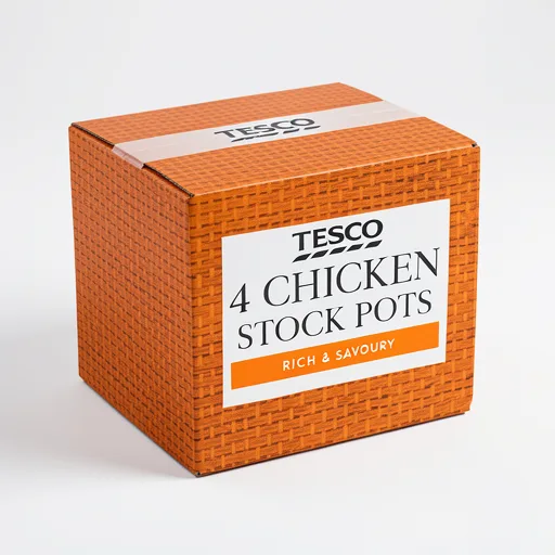 Tesco Chicken Stock Pots 4 Pack 112g