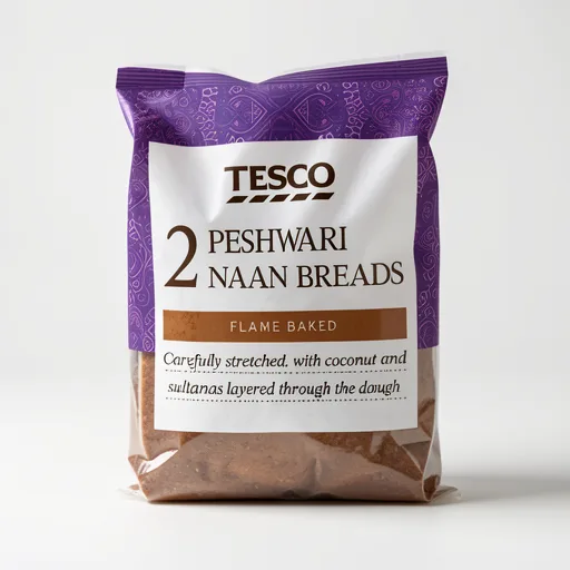 Tesco Peshwari Naan Breads 2 Pack 260G