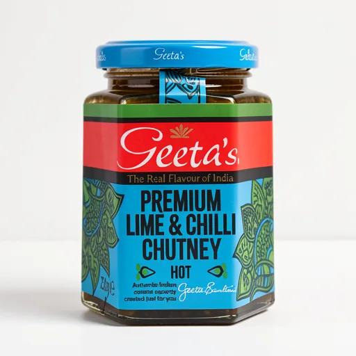 Geeta's Premium Lime & Chilli Chutney 230G
