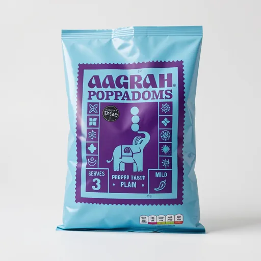 Aagrah Poppadoms Plain 60g